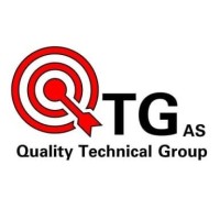 QTG AS logo, QTG AS contact details