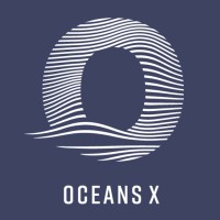 OceansX logo, OceansX contact details