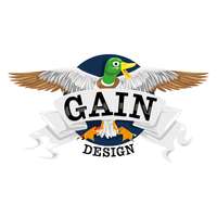 GAIN Design logo, GAIN Design contact details