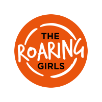 The Roaring Girls logo, The Roaring Girls contact details