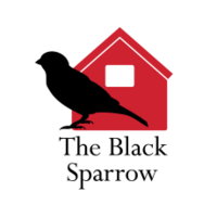 The Black Sparrow logo, The Black Sparrow contact details