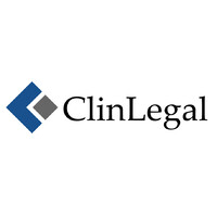 ClinLegal logo, ClinLegal contact details