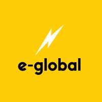 e-global logo, e-global contact details