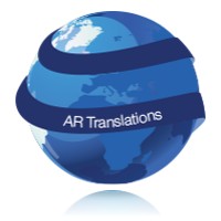 AR Translations logo, AR Translations contact details