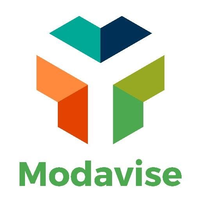 Modavise logo, Modavise contact details