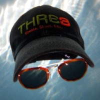 THRE3 logo, THRE3 contact details