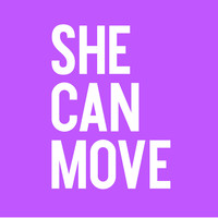 She Can Move logo, She Can Move contact details