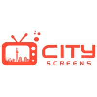 City Screens logo, City Screens contact details