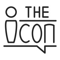 the icon logo, the icon contact details