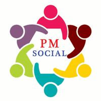 PM Social logo, PM Social contact details