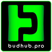 BudHub logo, BudHub contact details