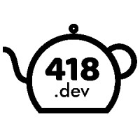 418.dev logo, 418.dev contact details