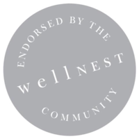 wellNEST logo, wellNEST contact details