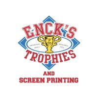 Enck's Trophies, Screen Printing & Embroidery logo, Enck's Trophies, Screen Printing & Embroidery contact details