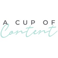 A Cup of Content logo, A Cup of Content contact details