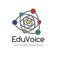 EduVoice logo, EduVoice contact details