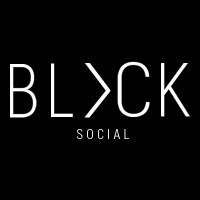 Black. Social logo, Black. Social contact details