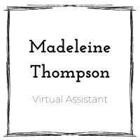 Madeleine Thompson Virtual Assistant logo, Madeleine Thompson Virtual Assistant contact details