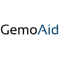 GemoAid logo, GemoAid contact details