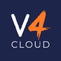 V4 Cloud logo, V4 Cloud contact details