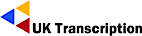 UK Transcription logo, UK Transcription contact details