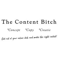 The Content Bitch logo, The Content Bitch contact details