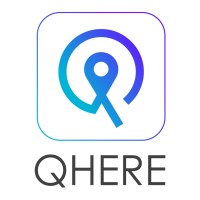 QHERE logo, QHERE contact details