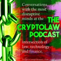 The CryptoLaw Podcast logo, The CryptoLaw Podcast contact details