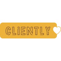 Cliently logo, Cliently contact details