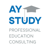 AY Study logo, AY Study contact details