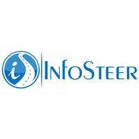 InfoSteer logo, InfoSteer contact details