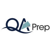 QA Prep logo, QA Prep contact details