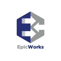 EpicWorks logo, EpicWorks contact details