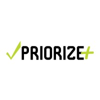 Priorize+ logo, Priorize+ contact details