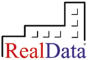 RealData logo, RealData contact details