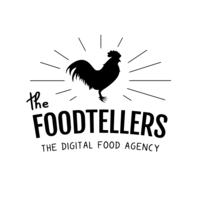 The Foodtellers logo, The Foodtellers contact details