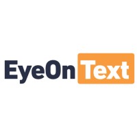 EyeOnText logo, EyeOnText contact details