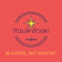 StellarDesigns* logo, StellarDesigns* contact details