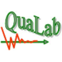 QuaLab logo, QuaLab contact details