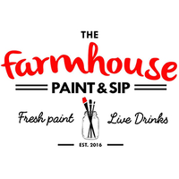 The Farmhouse Paint and Sip Bar and Cafe logo, The Farmhouse Paint and Sip Bar and Cafe contact details