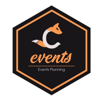 C_events logo, C_events contact details