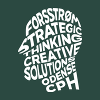 FORSSTRØM. Strategic thinking. Creative solutions. logo, FORSSTRØM. Strategic thinking. Creative solutions. contact details