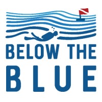 Below The Blue logo, Below The Blue contact details