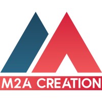 M2A CREATION logo, M2A CREATION contact details