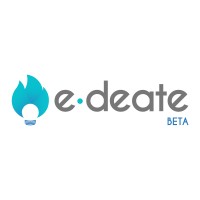 E-deate logo, E-deate contact details