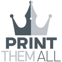 Print Them All logo, Print Them All contact details