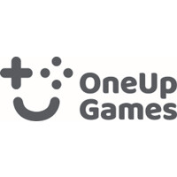 OneUpGames logo, OneUpGames contact details