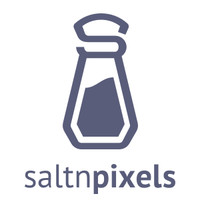 SaltnPixels logo, SaltnPixels contact details