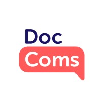 DocComs logo, DocComs contact details