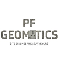 PF Geomatics logo, PF Geomatics contact details